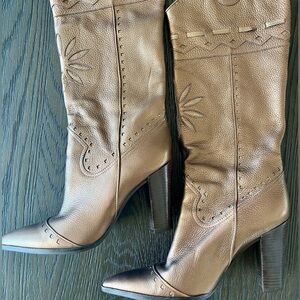 Vince Camuto Mirea Bronze Gold Heeled Boots